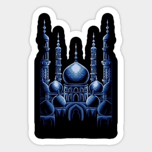 Blue Mosque Sticker